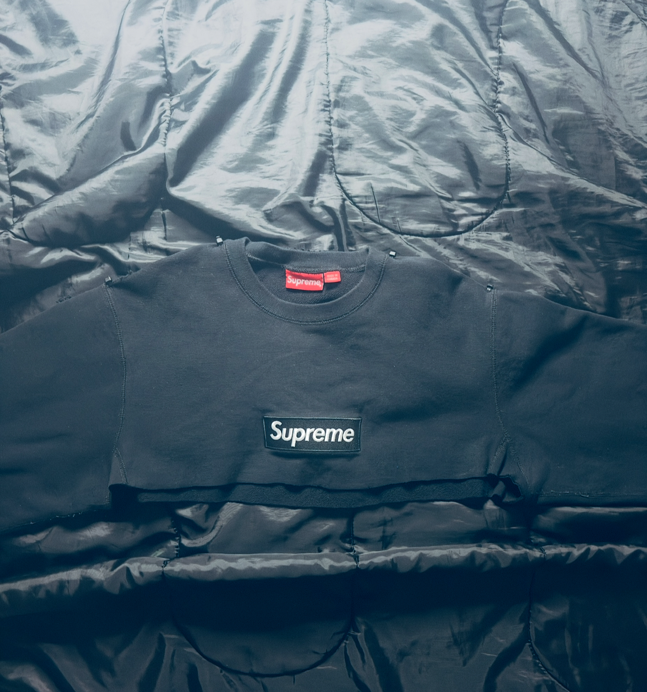 Supreme Black Box Logo Crewneck Sweater 2018